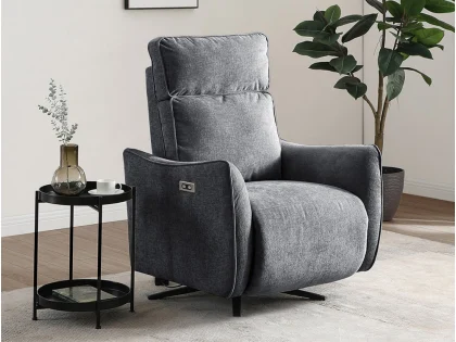 Kyoto Finn Grey Chenille Recliner Chair Kyoto Finn Grey Chenille Recliner Chair