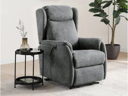Kyoto Fletcher Dual Motor Grey Riser Recliner Chair Kyoto Fletcher Dual Motor Grey Riser Recliner Chair