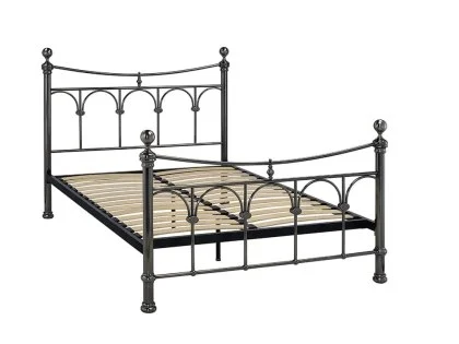 Clearance - Limelight Gamma 5ft King Size Antique Nickel Metal Bed Frame