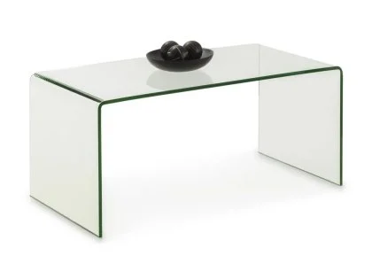 Clearance - Julian Bowen Amalfi Clear Glass Coffee Table Clearance - Julian Bowen Amalfi Clear Glass Coffee Table