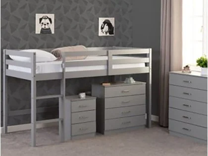 Seconique Panama Grey Wooden Mid Sleeper Bed Frame Seconique Panama Grey Wooden Mid Sleeper Bed Frame