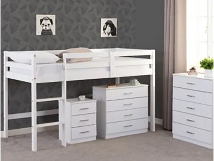 Seconique Panama White Wooden Mid Sleeper Bed Frame Seconique Panama White Wooden Mid Sleeper Bed Frame