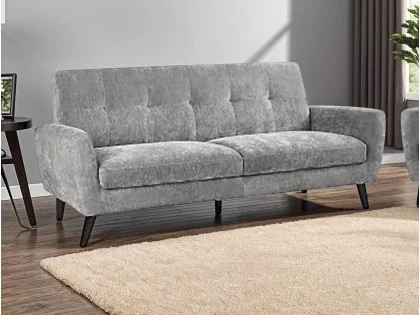 Julian Bowen Monza Dove Grey 3 Seater Sofa Julian Bowen Monza Dove Grey 3 Seater Sofa