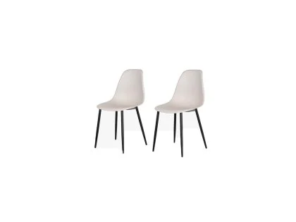Core Aspen Curve Chair Set of 2 Calico Plastic Seats