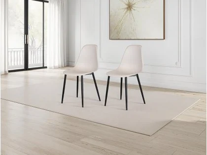 Core Aspen Curve Chair Set of 2 Calico Plastic Seats Core Aspen Curve Chair Set of 2 Calico Plastic Seats