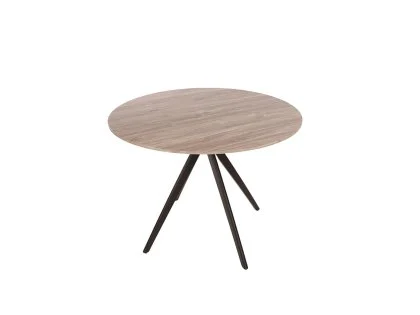 Core Aspen Round Grey Oak Dining Table