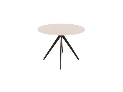 Core Aspen Round White Dining Table