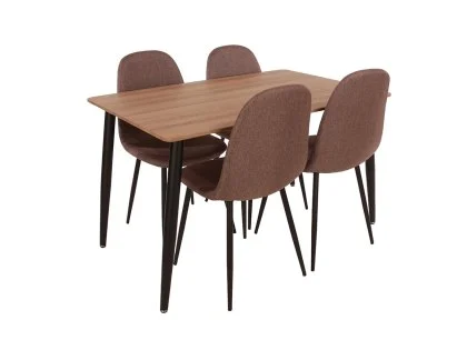 Core Aspen Rectangular Aged Oak Dining Set