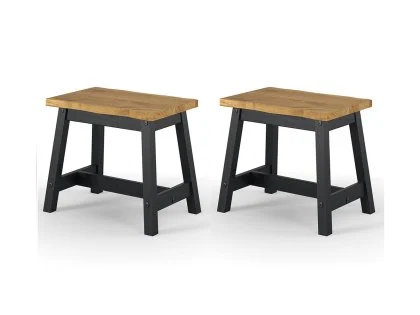 Core Corona Black Set of 2 Edge Small Dining Bench