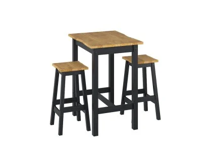 Core Corona Black Small Rectangular Dining Set