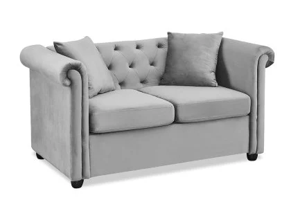 TGC Cambridge Grey Velvet Fabric 2 Seater Sofa TGC Cambridge Grey Velvet Fabric 2 Seater Sofa