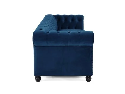 TGC Chester Blue Velvet Fabric 3 Seater Sofa TGC Chester Blue Velvet Fabric 3 Seater Sofa