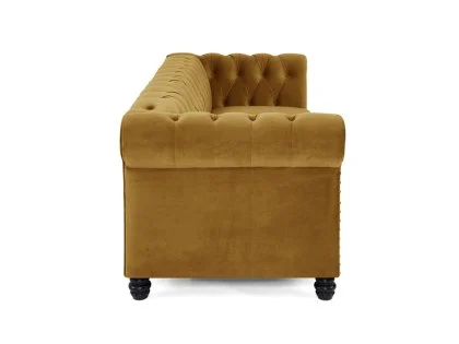 TGC Chester Gold Velvet Fabric 3 Seater Sofa TGC Chester Gold Velvet Fabric 3 Seater Sofa