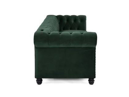 TGC Chester Green Velvet Fabric 3 Seater Sofa TGC Chester Green Velvet Fabric 3 Seater Sofa