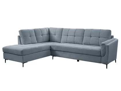 TGC Corey Blue Fabric Left Hand Corner Sofa TGC Corey Blue Fabric Left Hand Corner Sofa