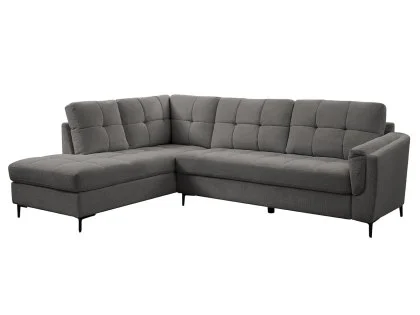 TGC Corey Grey Fabric Left Hand Corner Sofa TGC Corey Grey Fabric Left Hand Corner Sofa