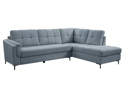 TGC Corey Blue Fabric Right Hand Corner Sofa TGC Corey Blue Fabric Right Hand Corner Sofa