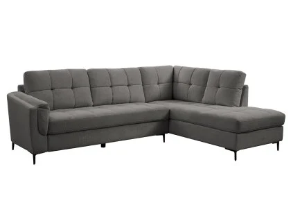 TGC Corey Grey Fabric Right Hand Corner Sofa TGC Corey Grey Fabric Right Hand Corner Sofa