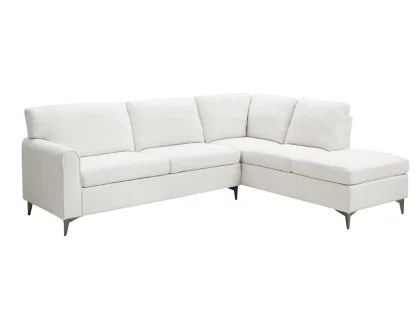 TGC Elise White Boucle Fabric Right Hand Corner Sofa TGC Elise White Boucle Fabric Right Hand Corner Sofa