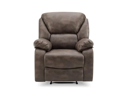 TGC George Brown Faux Leather Manual Recliner Chair TGC George Brown Faux Leather Manual Recliner Chair