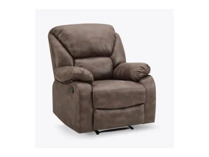 TGC George Brown Faux Leather Manual Recliner Chair TGC George Brown Faux Leather Manual Recliner Chair