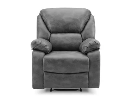 TGC George Grey Faux Leather Manual Recliner Chair TGC George Grey Faux Leather Manual Recliner Chair