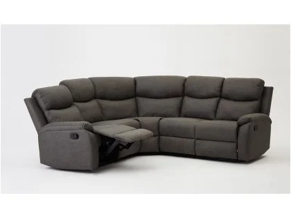 TGC Sonny Grey Faux Leather Corner Recliner Sofa TGC Sonny Grey Faux Leather Corner Recliner Sofa