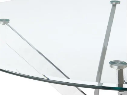 TGC Lily Round 120cm Glass Dining Table TGC Lily Round 120cm Glass Dining Table