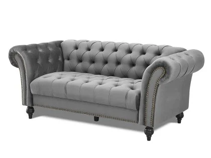 TGC Monroe Grey Velvet Fabric 3 Seater Sofa TGC Monroe Grey Velvet Fabric 3 Seater Sofa