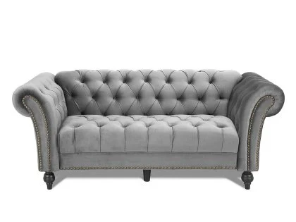 TGC Monroe Grey Velvet Fabric 3 Seater Sofa TGC Monroe Grey Velvet Fabric 3 Seater Sofa