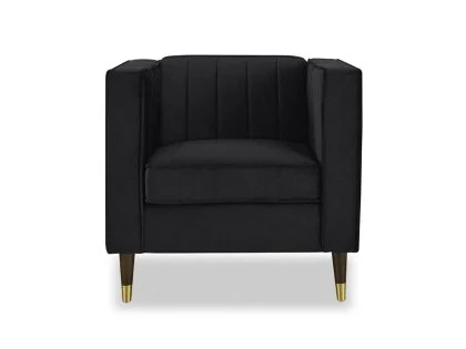 TGC Tammy Black Velvet Fabric Chair TGC Tammy Black Velvet Fabric Chair
