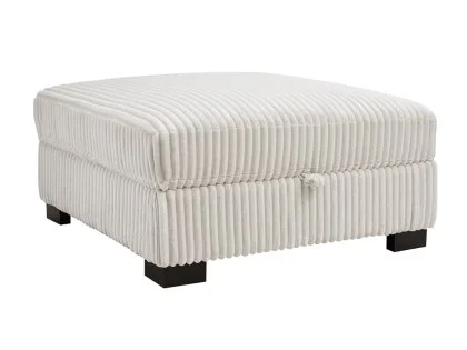 TGC Tracey Cream Cord Fabric Storage Footstool TGC Tracey Cream Cord Fabric Storage Footstool