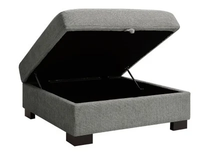 TGC Tracey Grey Chenille Fabric Storage Footstool TGC Tracey Grey Chenille Fabric Storage Footstool