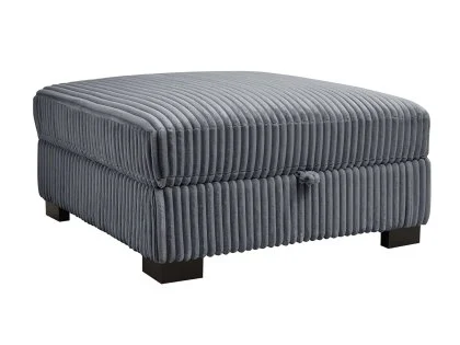 TGC Tracey Grey Cord Fabric Storage Footstool TGC Tracey Grey Cord Fabric Storage Footstool