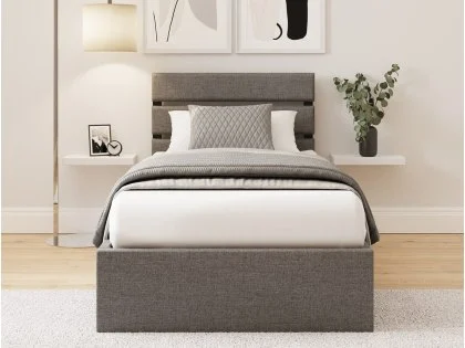 GFW Hudson Grey Fabric Ottoman Bed Frame GFW Hudson Grey Fabric Ottoman Bed Frame