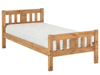 Seconique Rio Wax Pine Wooden Bed Frame Seconique Rio Wax Pine Wooden Bed Frame