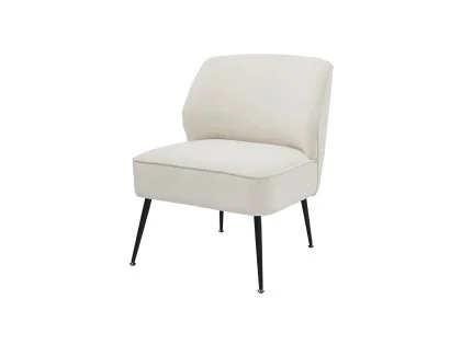 GFW Ava Natural Velvet Fabric Accent Chair GFW Ava Natural Velvet Fabric Accent Chair