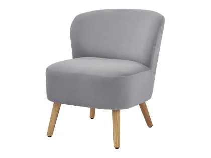 GFW Evie Grey Velvet Fabric Accent Chair GFW Evie Grey Velvet Fabric Accent Chair