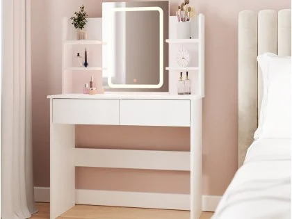 GFW Sadie White Dressing Table Mirror GFW Sadie White Dressing Table Mirror