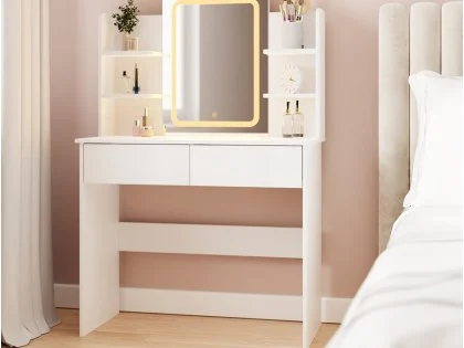 GFW Sadie White Dressing Table Mirror GFW Sadie White Dressing Table Mirror