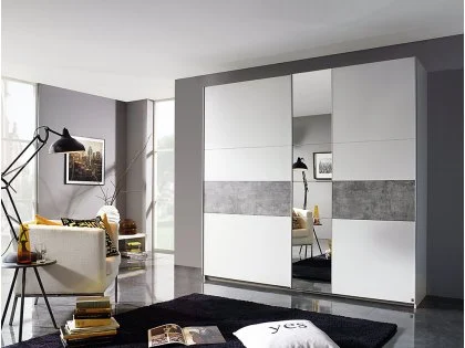 Rauch Kayla Sliding Door Large Double Wardrobe Rauch Kayla Sliding Door Large Double Wardrobe