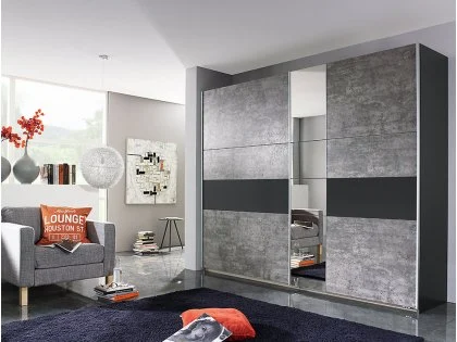 Rauch Kayla Sliding Door Large Double Wardrobe Rauch Kayla Sliding Door Large Double Wardrobe