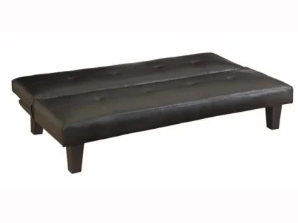 Clearance - Birlea Franklin Black Faux Leather Sofa Bed Clearance - Birlea Franklin Black Faux Leather Sofa Bed