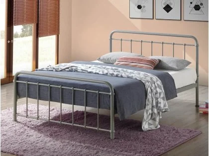 Clearance - Time Living Miami 4ft Small Double Pebble Metal Bed Frame Clearance - Time Living Miami 4ft Small Double Pebble Metal Bed Frame