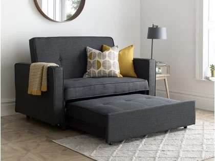 Bedmaster Troy Grey Fabric Sofa Bed Bedmaster Troy Grey Fabric Sofa Bed