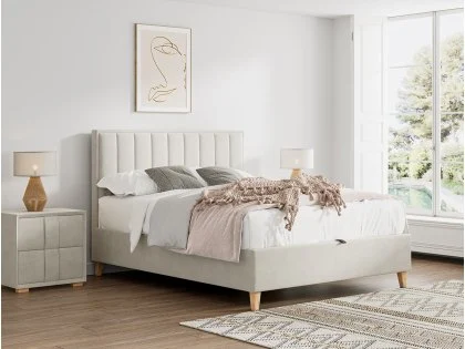 Bedmaster Rhodes Warmstone Velvet Fabric Ottoman Bed Frame Bedmaster Rhodes Warmstone Velvet Fabric Ottoman Bed Frame