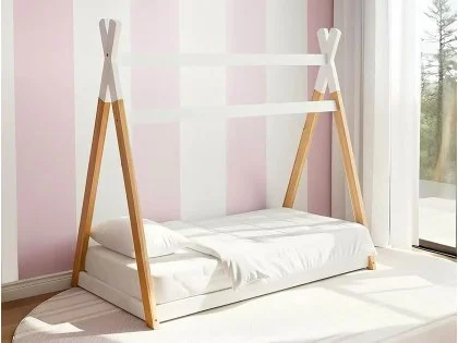 Kidsaw Jinsen White Wooden Toddler House Bed Kidsaw Jinsen White Wooden Toddler House Bed