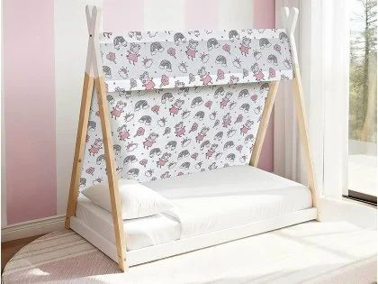 Kidsaw Peppa Pig White Wooden Toddler House Bed Kidsaw Peppa Pig White Wooden Toddler House Bed