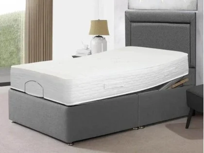Clearance - Willow & Eve Aloe Vera Pocket 1000 4ft6 Double Electric Adjustable Bed with 2 Drawers in Cappuccino Faux Suede Clearance - Willow & Eve Aloe Vera Pocket 1000 4ft6 Double Electric Adjustable Bed with 2 Drawers in Cappuccino Faux Suede