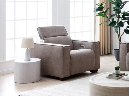 Kyoto Primo Mole Chenille Fabric Power Recliner Chair Kyoto Primo Mole Chenille Fabric Power Recliner Chair